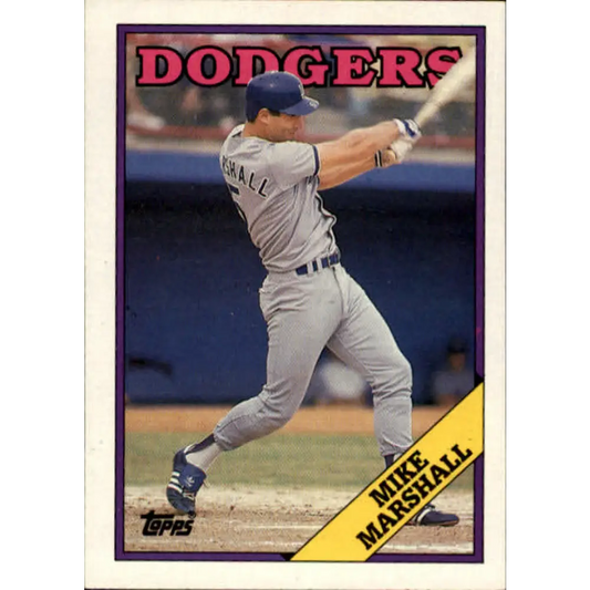 1988 Topps #249 Mike Marshall NM-MT Los Angeles Dodgers Baseball Card  Image 1