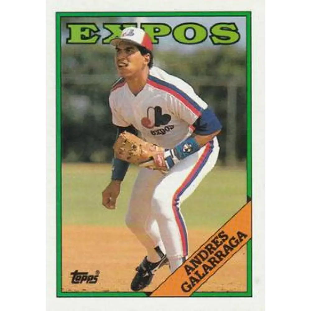 1988 Topps #25 Andres Galarraga NM-MT Montreal Expos Baseball Card  Image 1