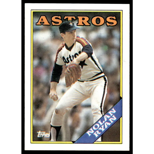1988 Topps #250 Nolan Ryan EX/NM Houston Astros Baseball Card Image 1