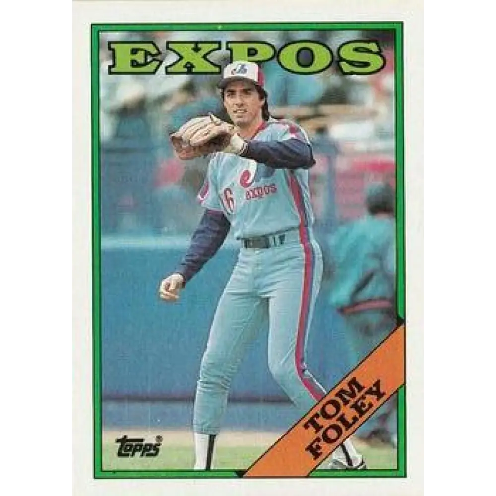 1988 Topps #251 Tom Foley NM-MT Montreal Expos Baseball Card  Image 1