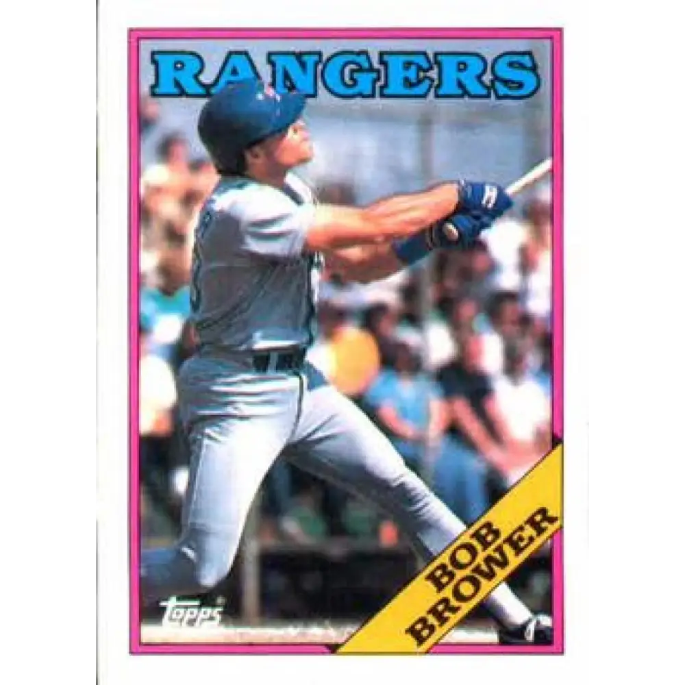 1988 Topps #252 Bob Brower NM-MT Texas Rangers Baseball Card  Image 1