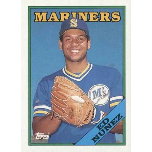 1988 Topps #258 Edwin Nunez NM-MT Seattle Mariners Baseball Card  Image 1