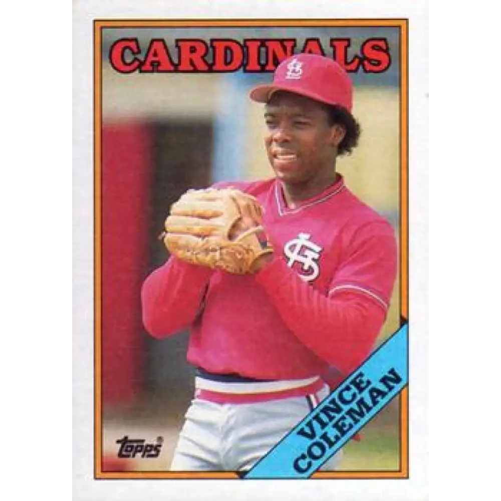 1988 Topps #260 Vince Coleman NM-MT St. Louis Cardinals Baseball Card  Image 1