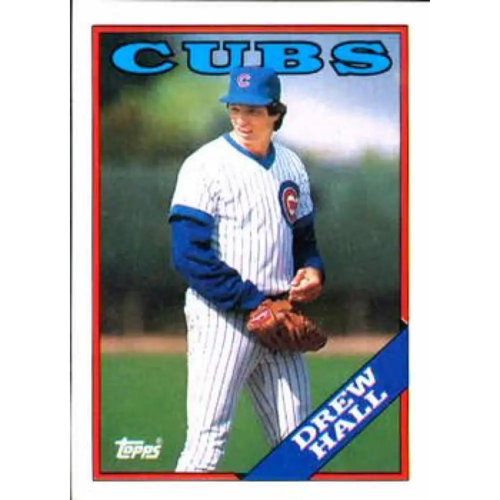 1988 Topps #262 Drew Hall NM-MT Chicago Cubs Baseball Card  Image 1