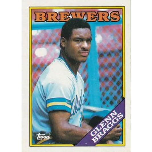 1988 Topps #263 Glenn Braggs NM-MT Milwaukee Brewers Baseball Card  Image 1