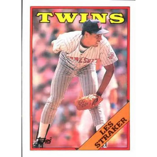 1988 Topps #264 Les Straker NM-MT Minnesota Twins Baseball Card  Image 1