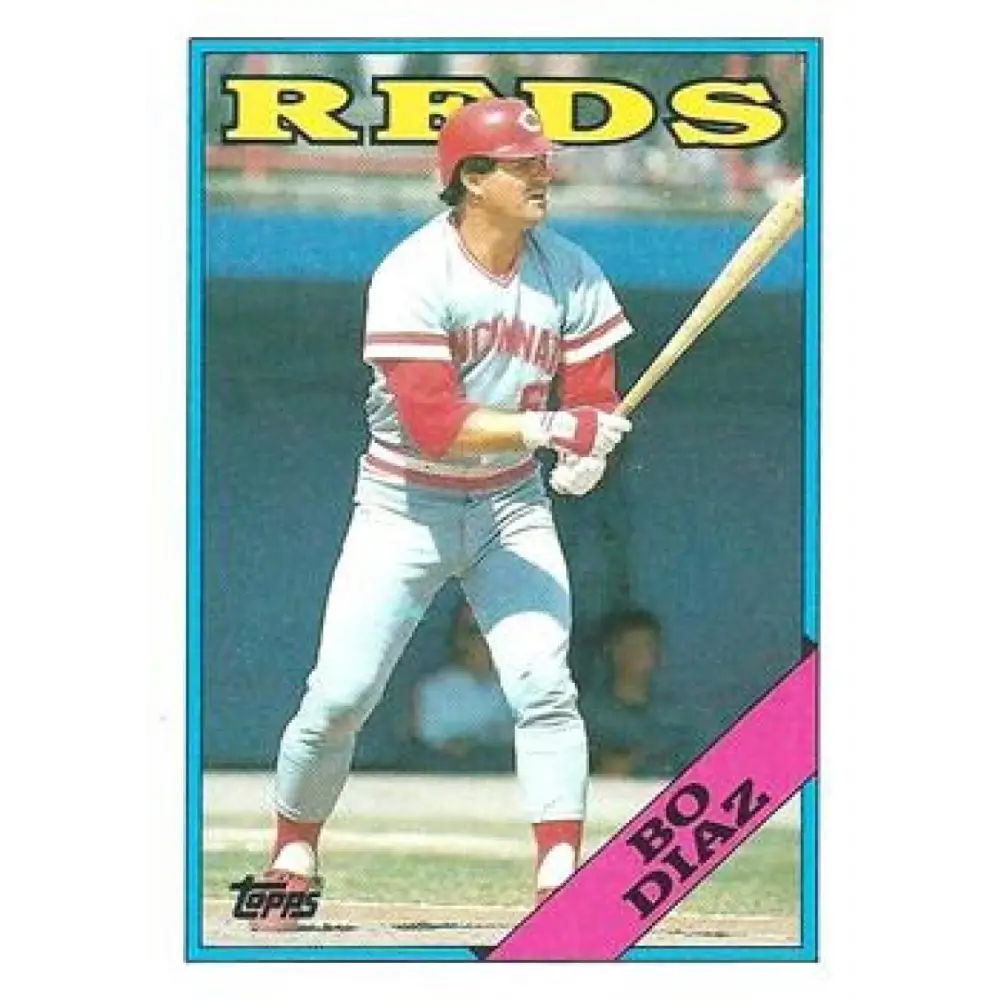 1988 Topps #265 Bo Diaz NM-MT Cincinnati Reds Baseball Card  Image 1