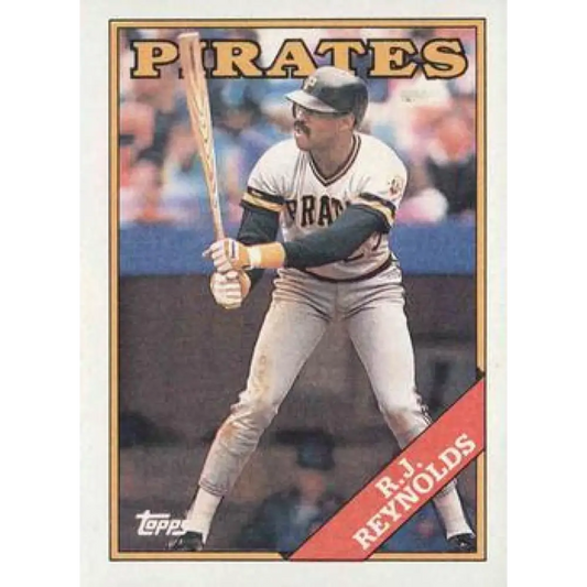 1988 Topps #27 R.J. Reynolds NM-MT Pittsburgh Pirates Baseball Card  Image 1