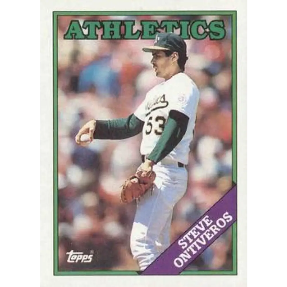 1988 Topps #272 Steve Ontiveros NM-MT Oakland Athletics Baseball Card  Image 1