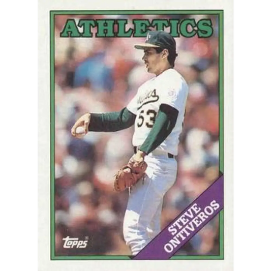 1988 Topps #272 Steve Ontiveros NM-MT Oakland Athletics Baseball Card  Image 1