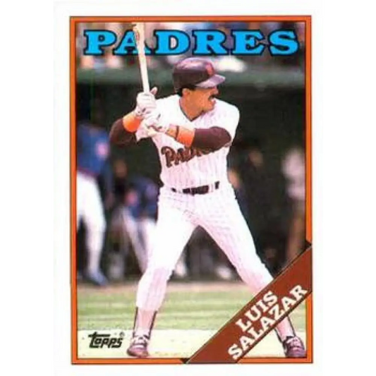 1988 Topps #276 Luis Salazar NM-MT San Diego Padres Baseball Card  Image 1