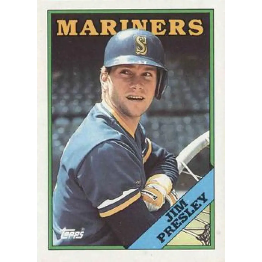 1988 Topps #285 Jim Presley NM-MT Seattle Mariners Baseball Card  Image 1