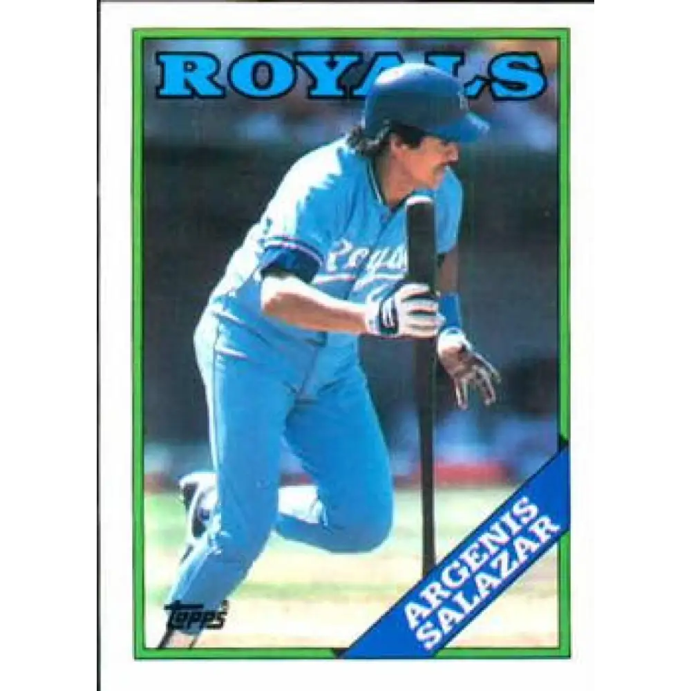 1988 Topps #29 Angel Salazar NM-MT Kansas City Royals Baseball Card  Image 1