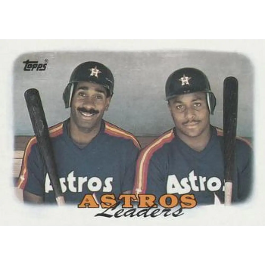 1988 Topps #291 Kevin Bass/Billy Hatcher NM-MT Houston Astros Baseball Card  Image 1