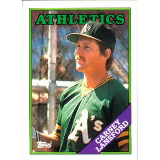 1988 Topps #292 Carney Lansford NM-MT Oakland Athletics Baseball Card  Image 1