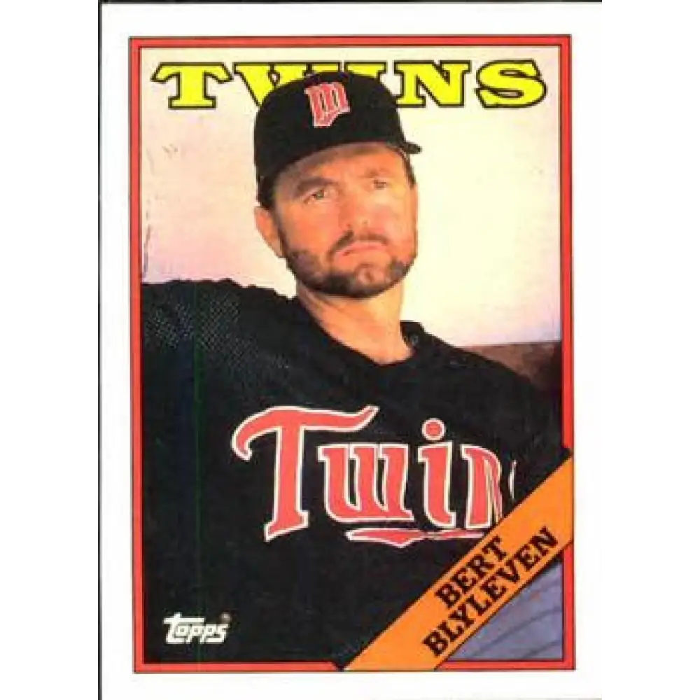 1988 Topps #295 Bert Blyleven NM-MT Minnesota Twins Baseball Card  Image 1