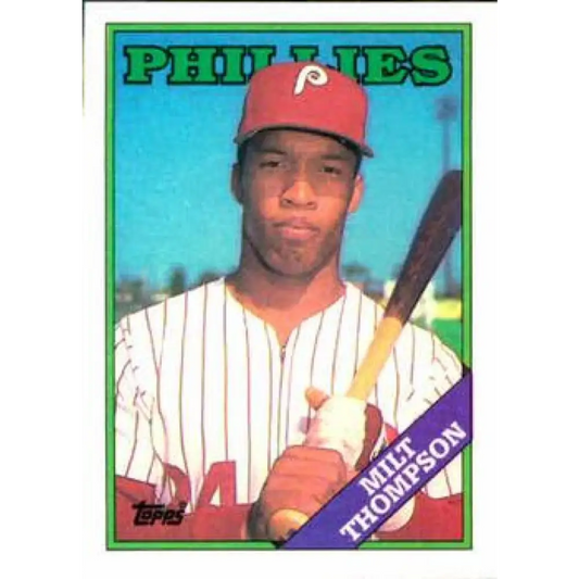 1988 Topps #298 Milt Thompson NM-MT Philadelphia Phillies Baseball Card  Image 1