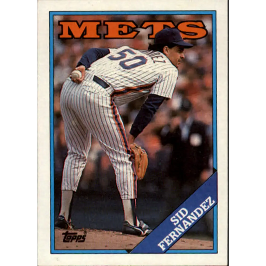 1988 Topps #30 Sid Fernandez NM-MT New York Mets Baseball Card  Image 1