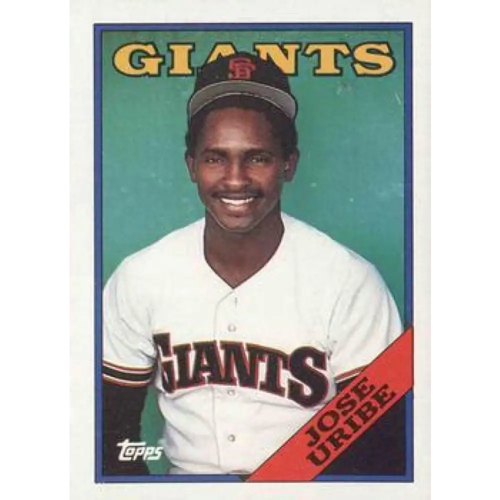 1988 Topps #302 Jose Uribe NM-MT San Francisco Giants Baseball Card  Image 1