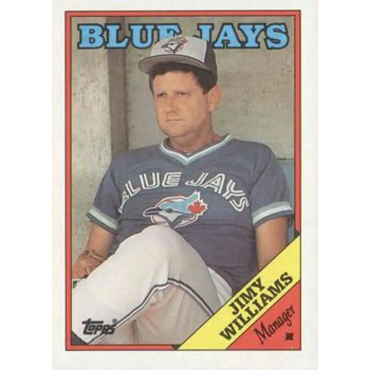 1988 Topps #314 Jimy Williams NM-MT Toronto Blue Jays Baseball Card  Image 1