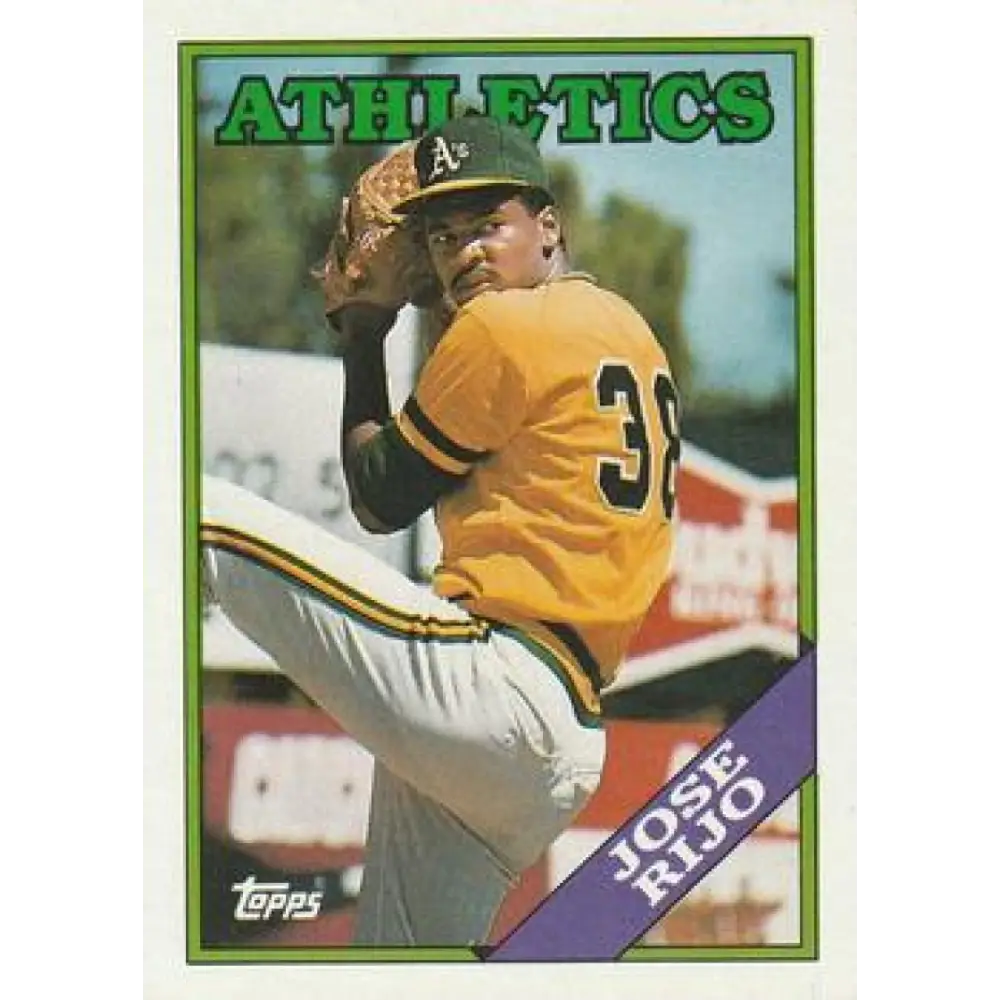 1988 Topps #316 Jose Rijo NM-MT Oakland Athletics Baseball Card  Image 1