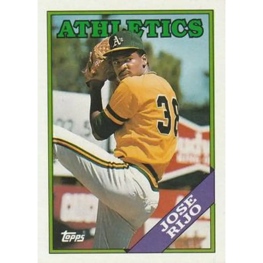 1988 Topps #316 Jose Rijo NM-MT Oakland Athletics Baseball Card  Image 1
