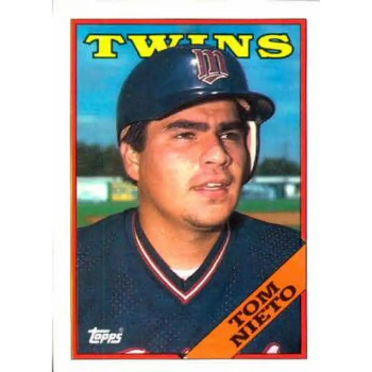 1988 Topps #317 Tom Nieto NM-MT Minnesota Twins Baseball Card  Image 1