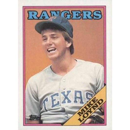 1988 Topps #319 Mike Loynd NM-MT Texas Rangers Baseball Card  Image 1