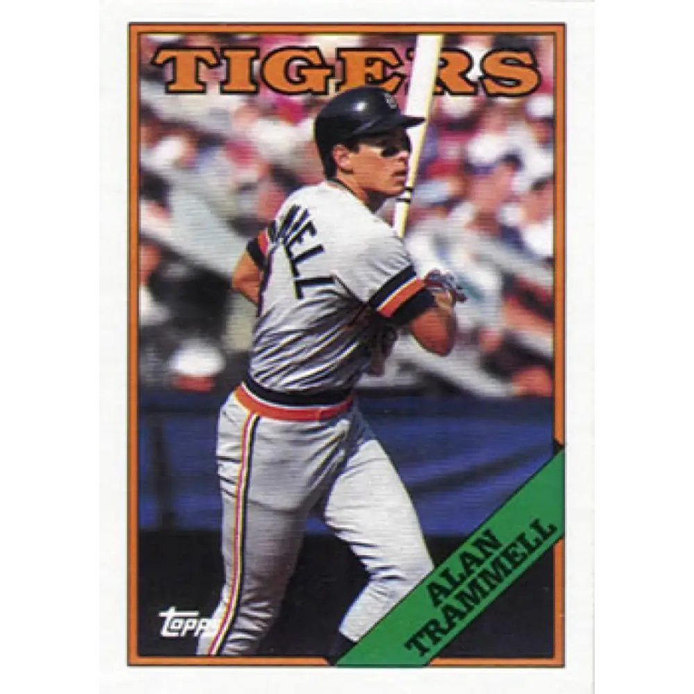 1988 Topps #320 Alan Trammell NM-MT Detroit Tigers Baseball Card  Image 1