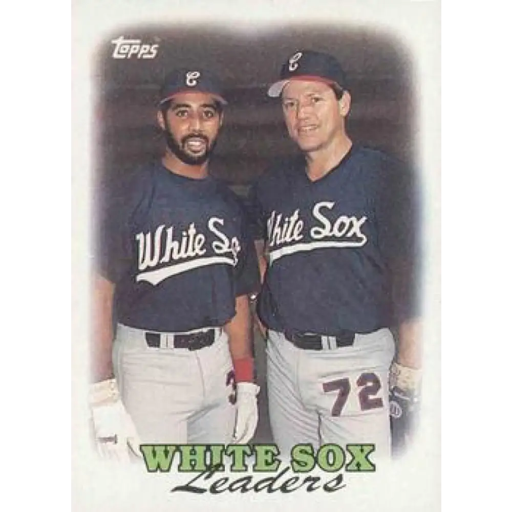 1988 Topps #321 White Sox Team Leaders NM-MT Chicago White Sox Baseball Card  Image 1