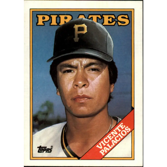 1988 Topps #322 Vicente Palacios NM-MT RC Rookie Pittsburgh Pirates Baseball Card  Image 1