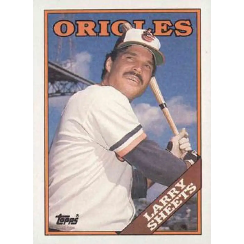 1988 Topps #327 Larry Sheets NM-MT Baltimore Orioles Baseball Card  Image 1