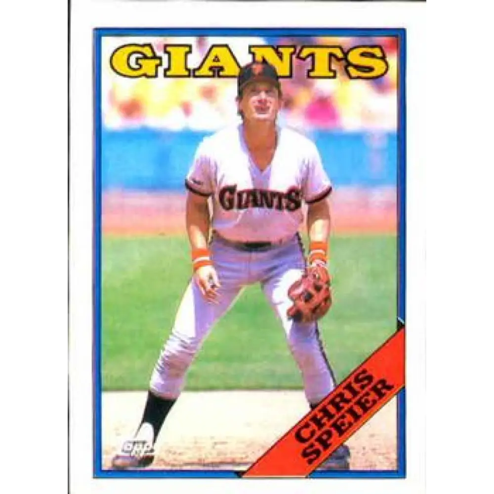 1988 Topps #329 Chris Speier NM-MT San Francisco Giants Baseball Card  Image 1