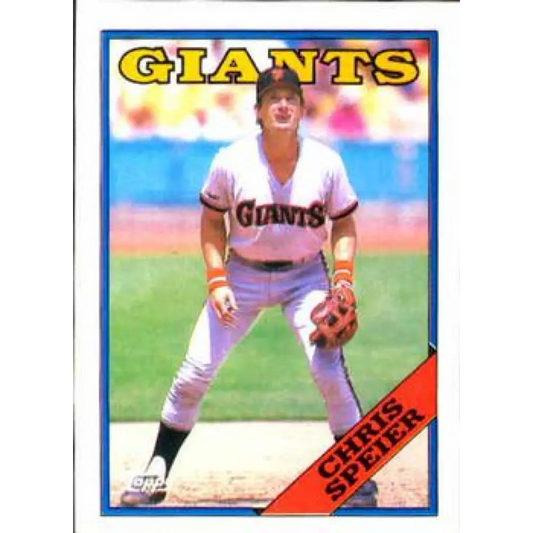 1988 Topps #329 Chris Speier NM-MT San Francisco Giants Baseball Card  Image 1