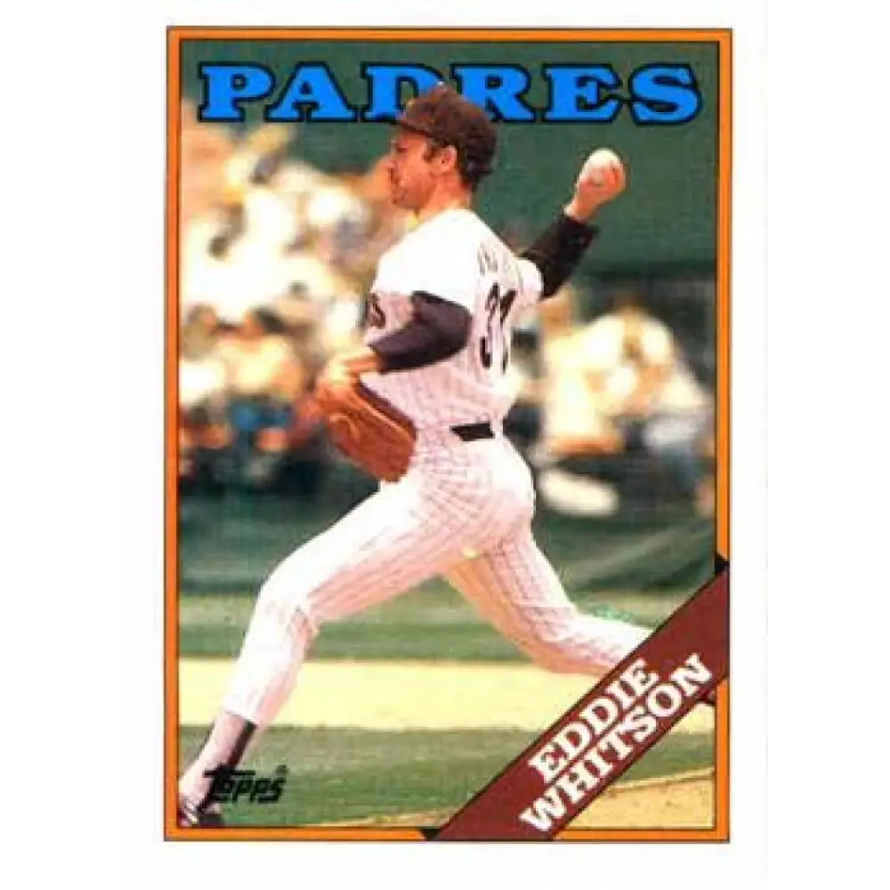 1988 Topps #330 Ed Whitson NM-MT San Diego Padres Baseball Card  Image 1