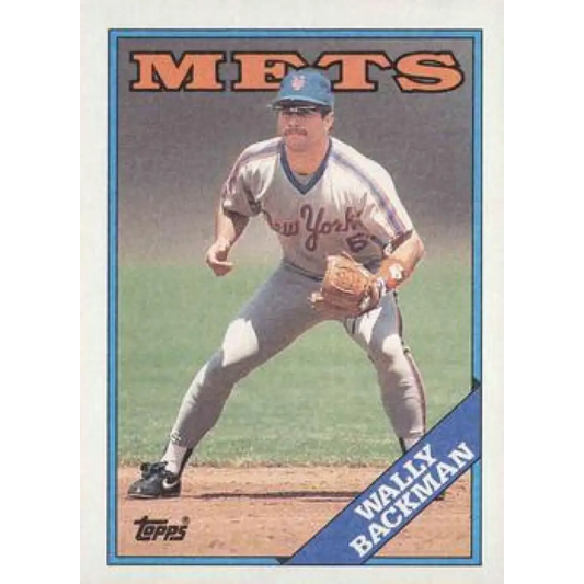 1988 Topps #333 Wally Backman NM-MT New York Mets Baseball Card  Image 1