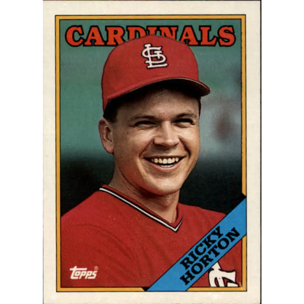 1988 Topps #34 Ricky Horton NM-MT St. Louis Cardinals Baseball Card  Image 1