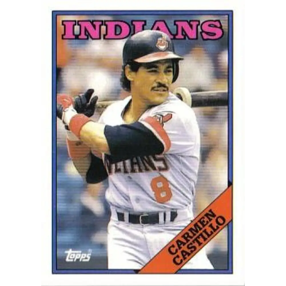 1988 Topps #341 Carmen Castillo NM-MT Cleveland Indians Baseball Card  Image 1