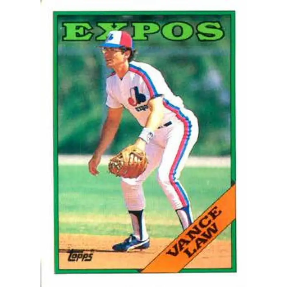 1988 Topps #346 Vance Law NM-MT Montreal Expos Baseball Card  Image 1