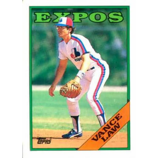 1988 Topps #346 Vance Law NM-MT Montreal Expos Baseball Card  Image 1