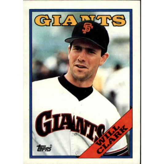 1988 Topps #350 Will Clark NM-MT San Francisco Giants Baseball Card  Image 1