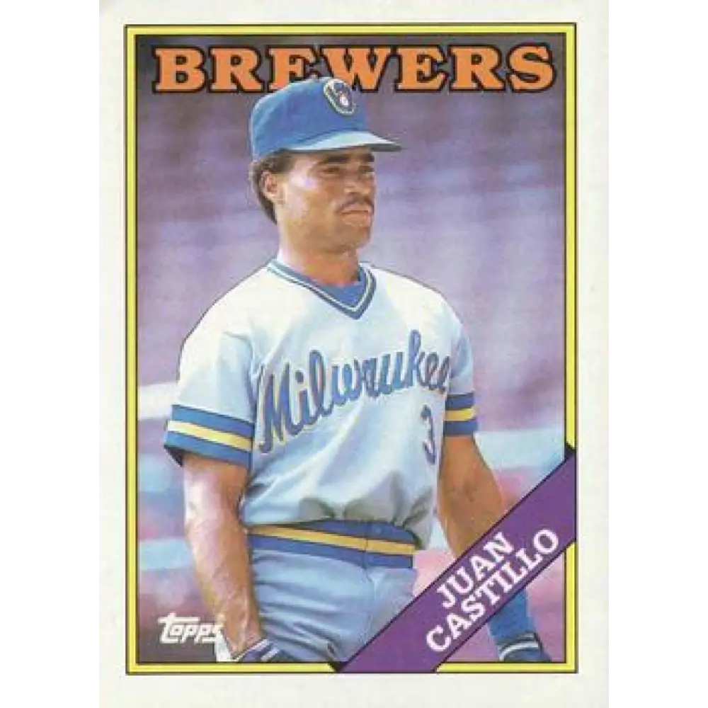 1988 Topps #362 Juan Castillo NM-MT Milwaukee Brewers Baseball Card  Image 1