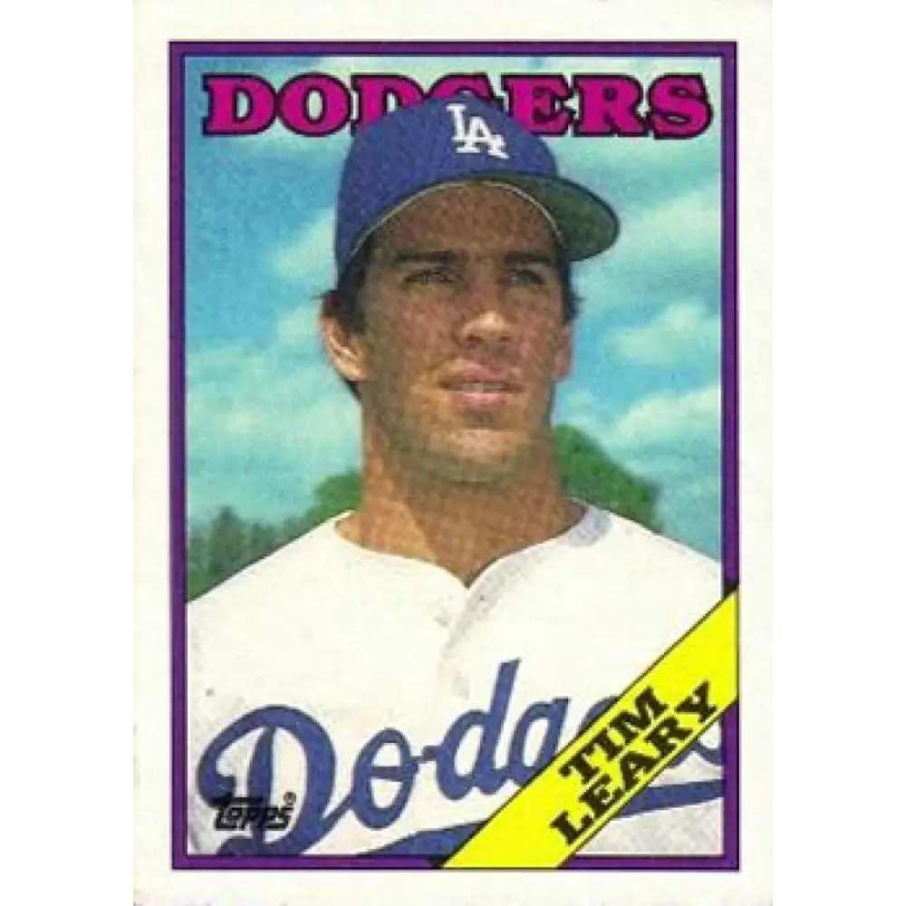 1988 Topps #367 Tim Leary NM-MT Los Angeles Dodgers Baseball Card  Image 1