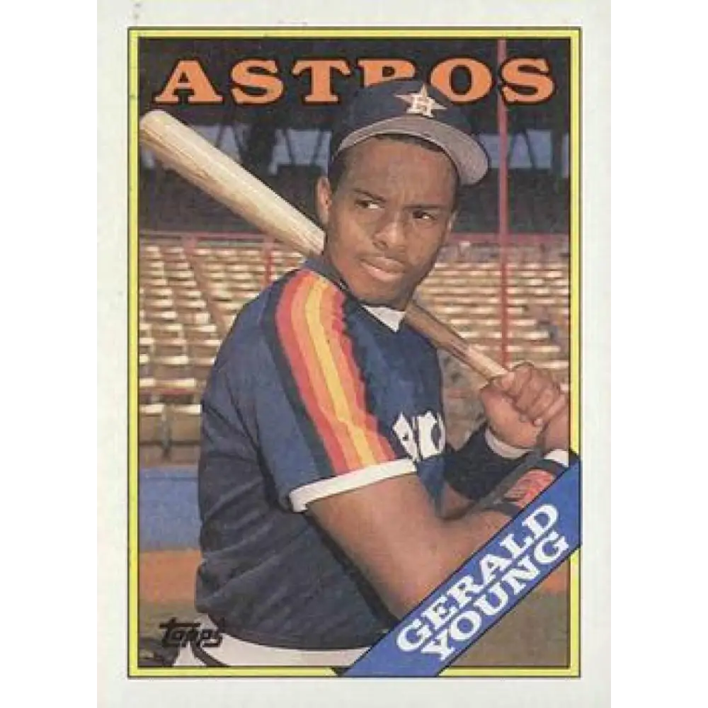 1988 Topps #368 Gerald Young NM-MT Houston Astros Baseball Card  Image 1