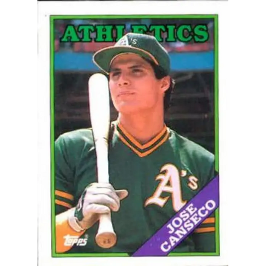 1988 Topps #370 Jose Canseco NM-MT Oakland Athletics Baseball Card  Image 1