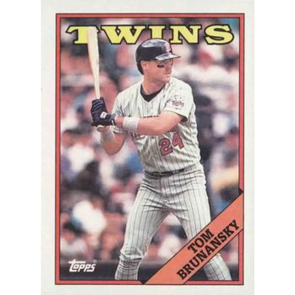 1988 Topps #375 Tom Brunansky NM-MT Minnesota Twins Baseball Card  Image 1