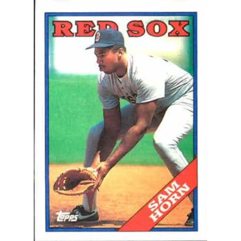 1988 Topps #377 Sam Horn NM-MT RC Rookie Boston Red Sox Baseball Card  Image 1
