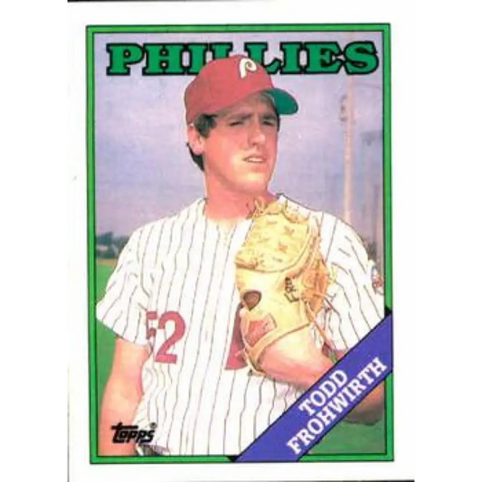 1988 Topps #378 Todd Frohwirth NM-MT RC Rookie Philadelphia Phillies Baseball Card  Image 1