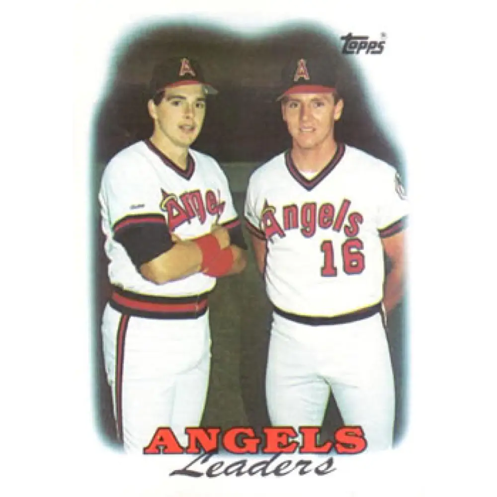 1988 Topps #381 Wally Joyner/Jack Howell NM-MT California Angels Baseball Card  Image 1