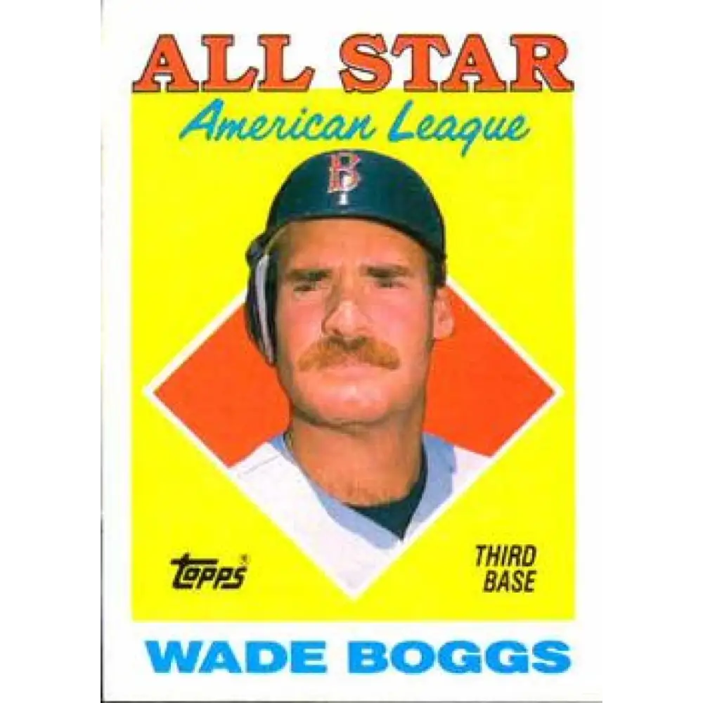 1988 Topps #388 Wade Boggs NM-MT Boston Red Sox Baseball Card  Image 1